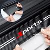 4PCS Car Door Plate Sill Scuff Cover Carbon Fiber Anti Scratch Protector Sticker