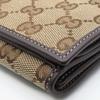 Used GUCCI Purse 245723 GG canvas/leather Brown beige W Hook Wallet