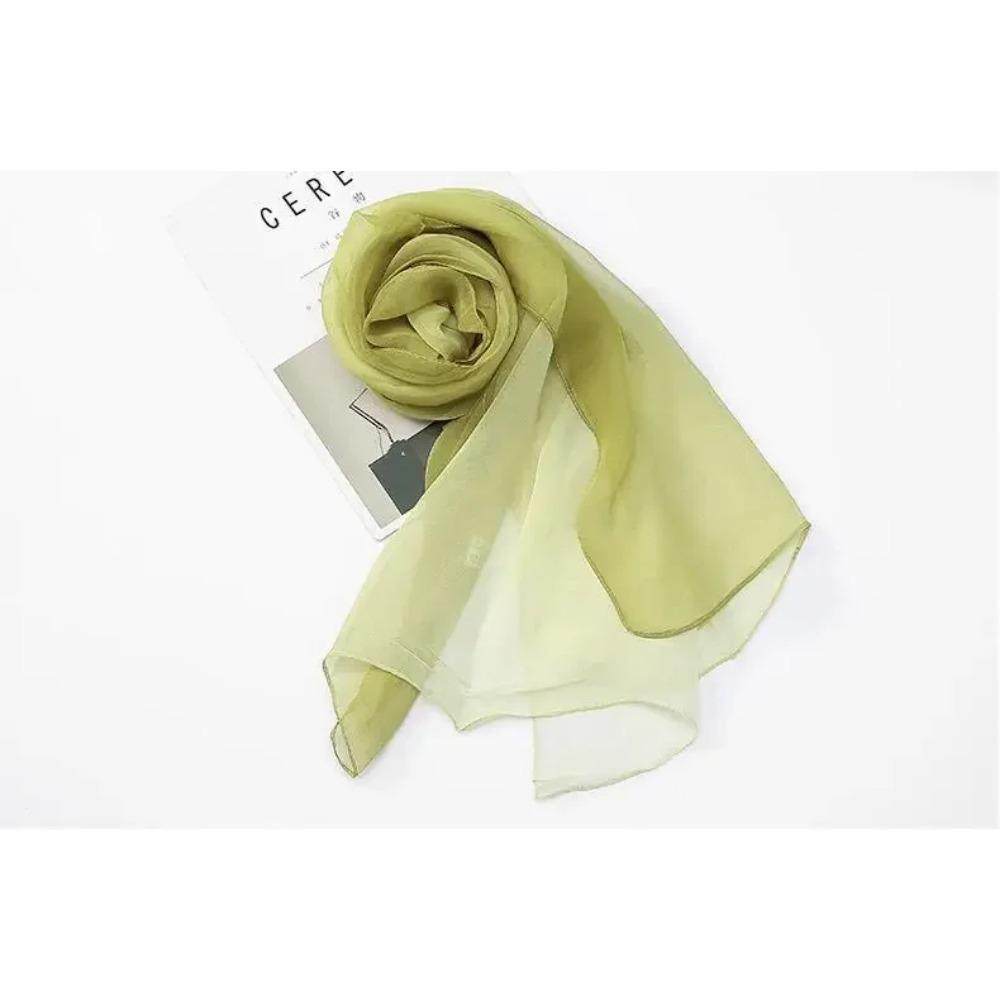160*50cm Gradient Fashion Chiffon Scarf Women's Long Wraps and Shawls Lady Spring Autumn Scarves Bandana Hijab Stoles
