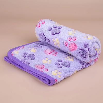 1Pc Warm and Comfortable Cute Dog Wool Blanket,Suitable for Cat and Dogs In Autumn and Winter Sleeping Blanket Pet Plush Blanket