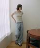 LAMEREI Wide Long Denim[Lmbespdn4114]-Light Blue