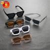 5PCS Men Geometric Frame Modern Simple Style Fashion Glasses For Women Outdoor Travel Musical Festival Vacation Accessories