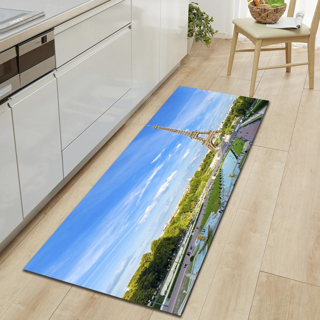 Creative Tower Water Absorption Non-Slip Entry Pad Foot Pad Toilet Kitchen Floor Mat Bedroom Living Room Carpet