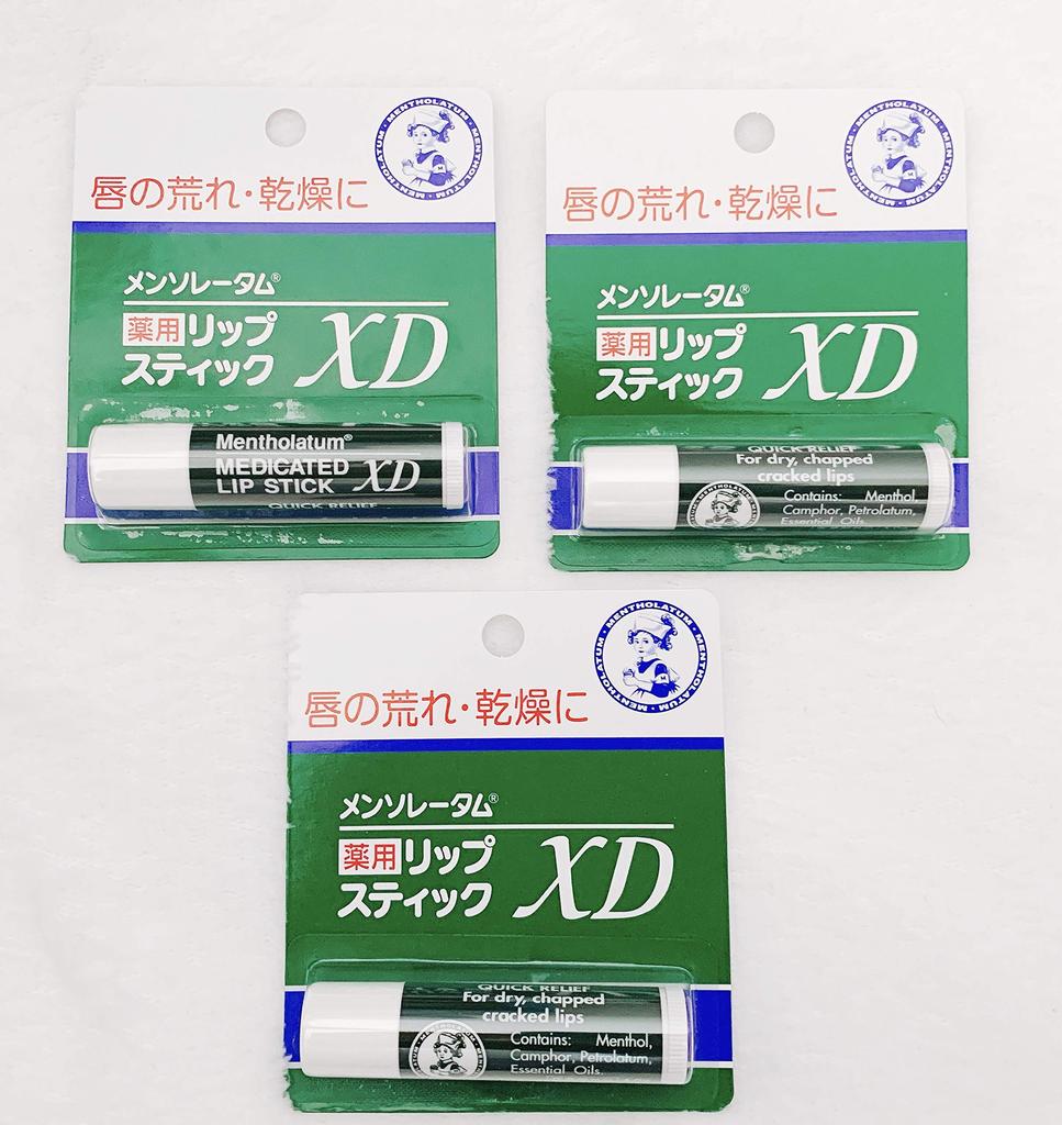 Mentholatum Medicated Lipstick XD 4g purchase of Nationwide delivery record included Quasi-drug [Bulk 3]