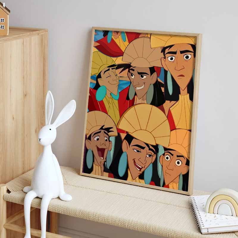 Disney Diamond Painting Kusdes Face Changing Show Illustration Cute Cartoon Cross Stitch Complete Set Creation Sewing Mosaic 5D DIY Home Decor