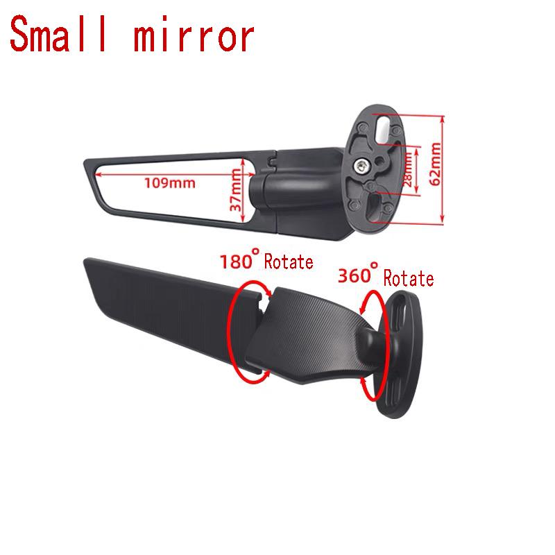 Side Mirrors Wind Wing Adjustable Rotating Rearview Mirror For Kawasaki ZX6R ZX636 ZX14R ZX12R ZX10R ZX7R ZX9R Motorcycle Mirror