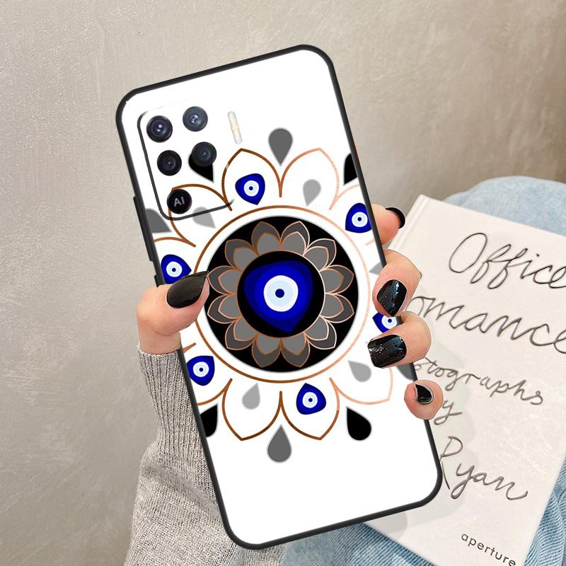 Evil Eye Funda For OPPO A74 A54 A57 A53 S A96 A76 A16 A5 A9 A31 A15 A17 A77 A93 A91 A52 A72 Case