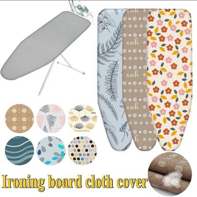 Floral Pattern Ironing Board Cover Elastic Heat-resistant Ironing Board Cloth Stain Resistant Thickened Ironing Heat Shield