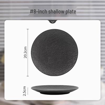 Wuhe Underglaze Ceramic Shallow Dining Plate