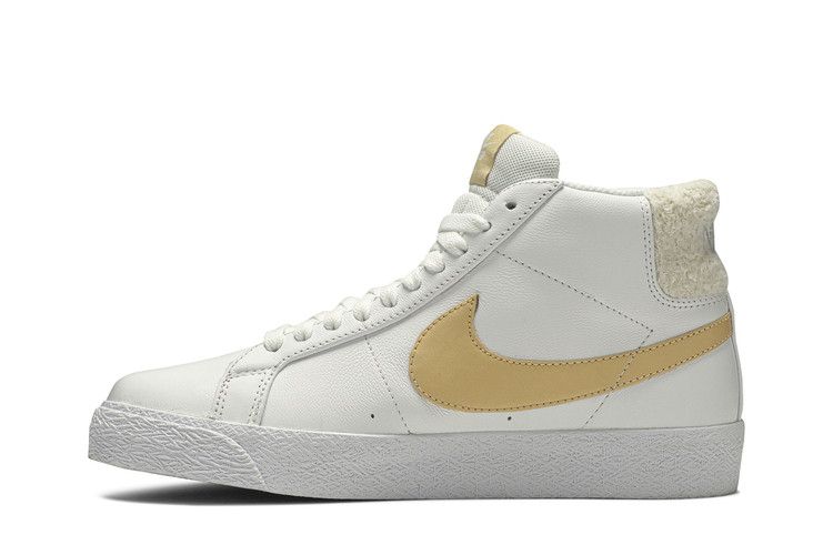 Men's Sneakers Nike SB Zoom Blazer Mid White Celestial Gold White/Celestial Gold