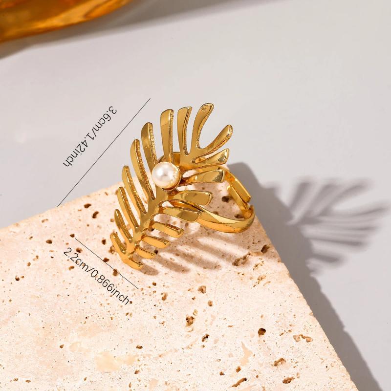 Fashion Stainless Steel Pearl Earrings For Women Geometric Irregular Metal Stud Earring Trendy Jewelry Gift