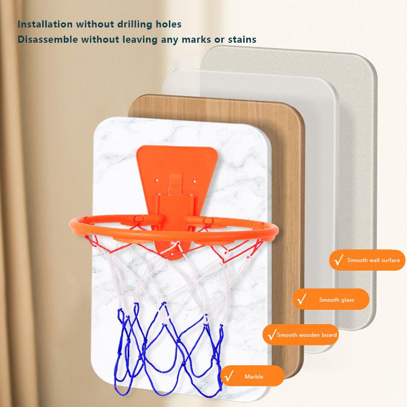 1Pc Indoor Safety Funny Game Kids Mini Home Exercise Basketball Hoop Set Wall Frame Stand Lifting Basket Hanging Backboard