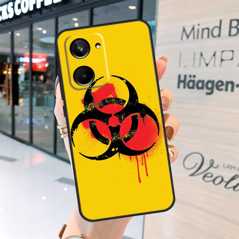 Biohazard Symbol Logo Case For Realme 15 Pro 12 11 13 14 Pro Plus GT6 GT7 C55 C51 C53 C25 C63 C61 C65 C67 C71 C75