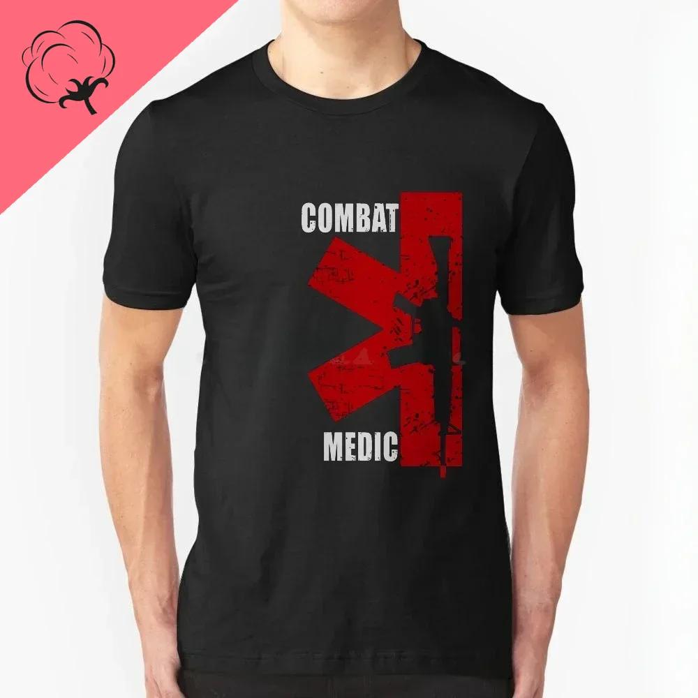 2024 Men Diy Print Combat Medic Us Army Veterans Day Veteran Men Clothing Anime Clothes Casual Aesthetic Graphic T Shirts Tops