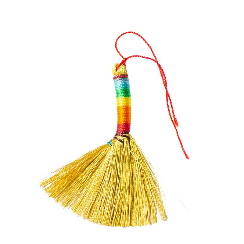 Handmade Dragon Boat Festival Mini Broom Ornament for Calming Babies