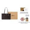 Coach Station 35 Brand Print Coated Canvas And Leather Shoulder Bag Large Women Shoulder Bag Gold Walnut CCD69-IMXAQ
