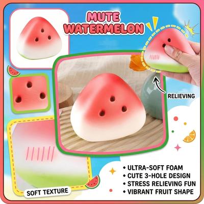 Cute Watermelon  Stress Relief Toy, Slow Rising Soft  Toy With Watermelon Scent For Anxiety Relief & Sensory Play