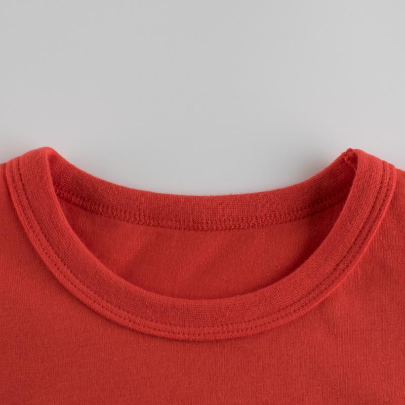 Tecknad dinosaurie Sommar 2025 Barn Koreansk Kortärmad T-shirt för Pojkar