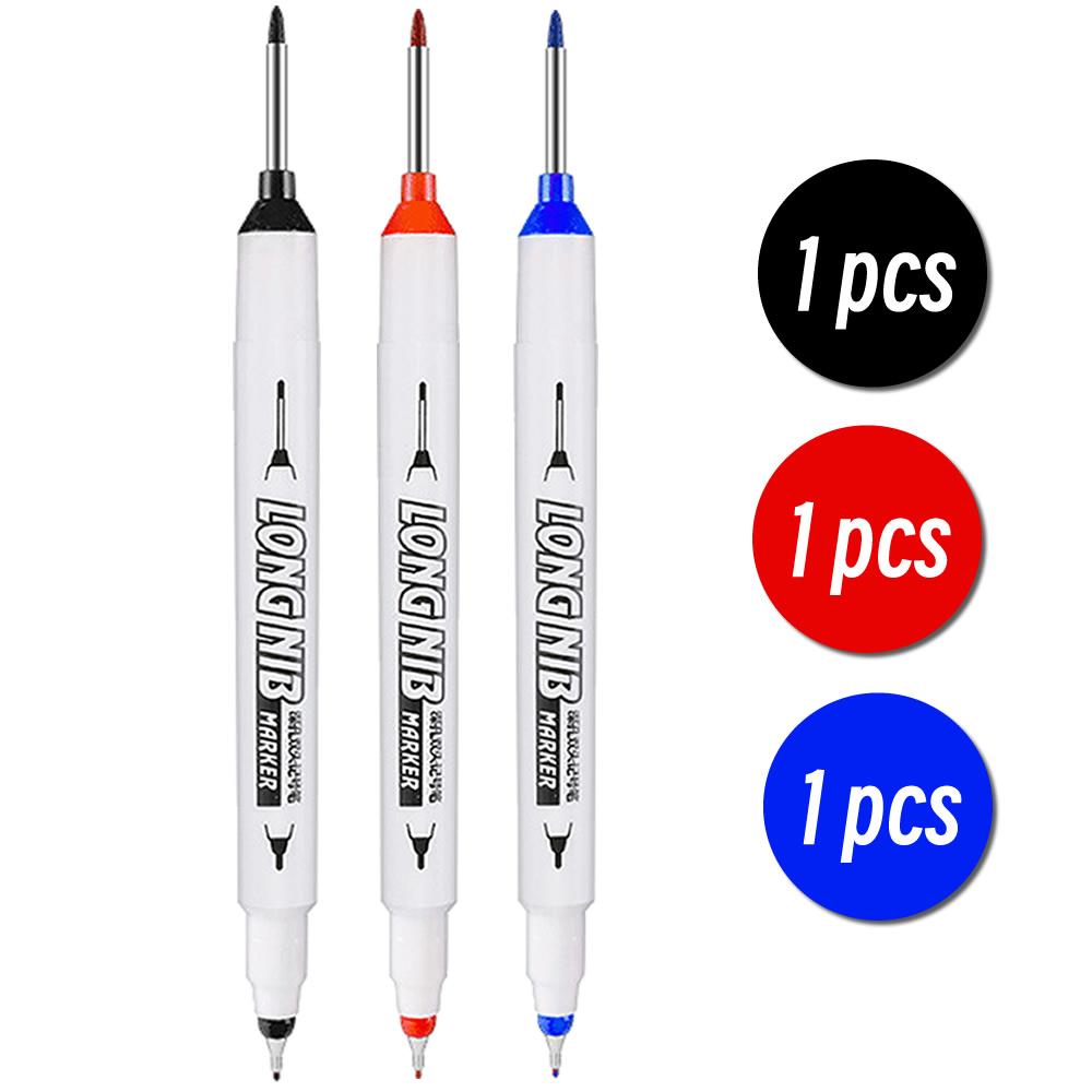 20mm Double-Tip Deep Hole Long Head Nib Markers Graffiti Marker Metal Pen Waterproof Woodworking Decoration Multi-Purpose Tools