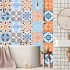 10pcs PVC Waterproof Tile Stickers For Kitchen And Bathroom Self Adhesive Wall Tiles 24 PCS