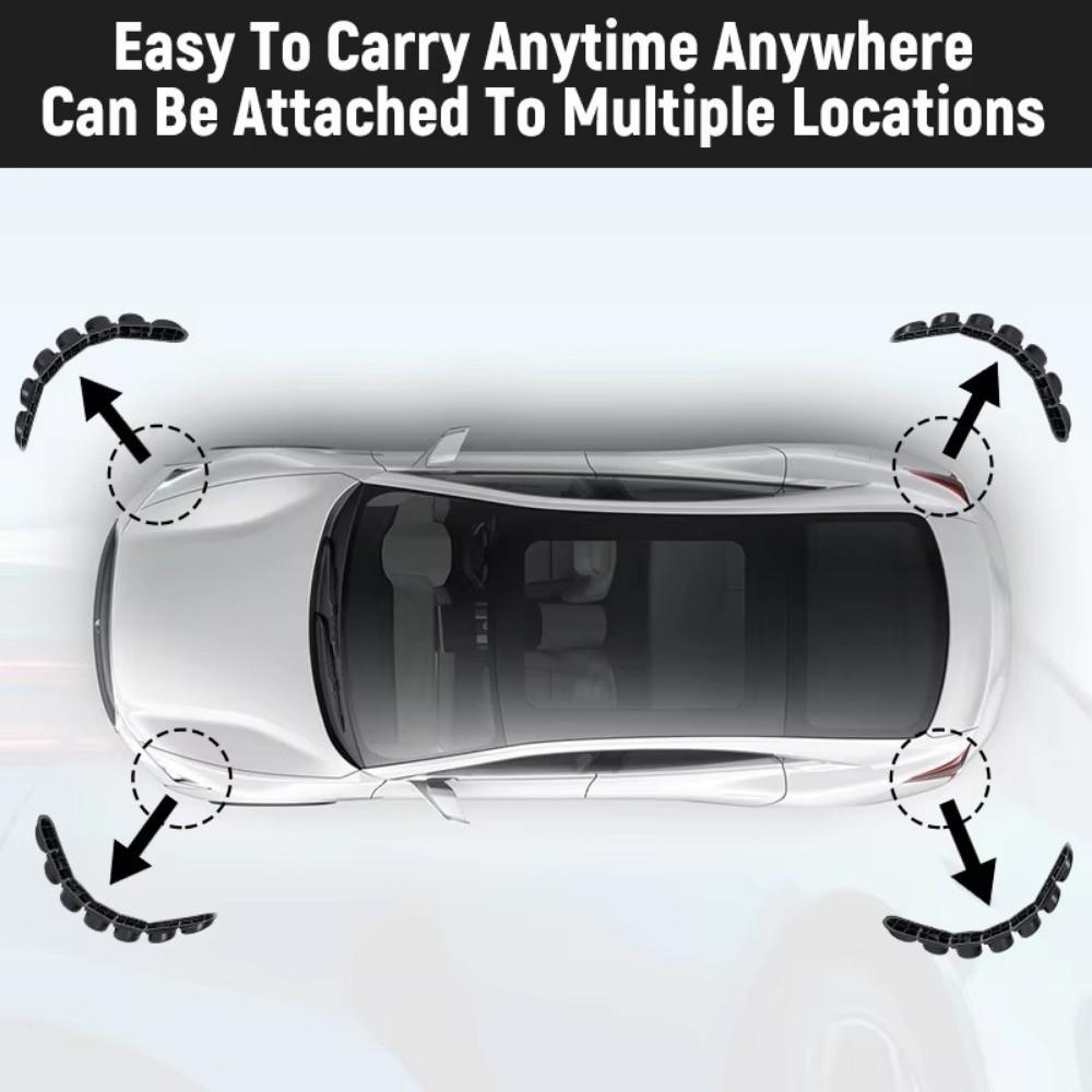 2pcs Safety Warning Bumper Reflector Strips Self-Adhesive Reflective Car Decal  For Car SUV Truck