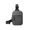 Casual Oxford Men's Chest Bag Black Zipper Sports Phone Bag Lightweight Large Capacity Travel Purse