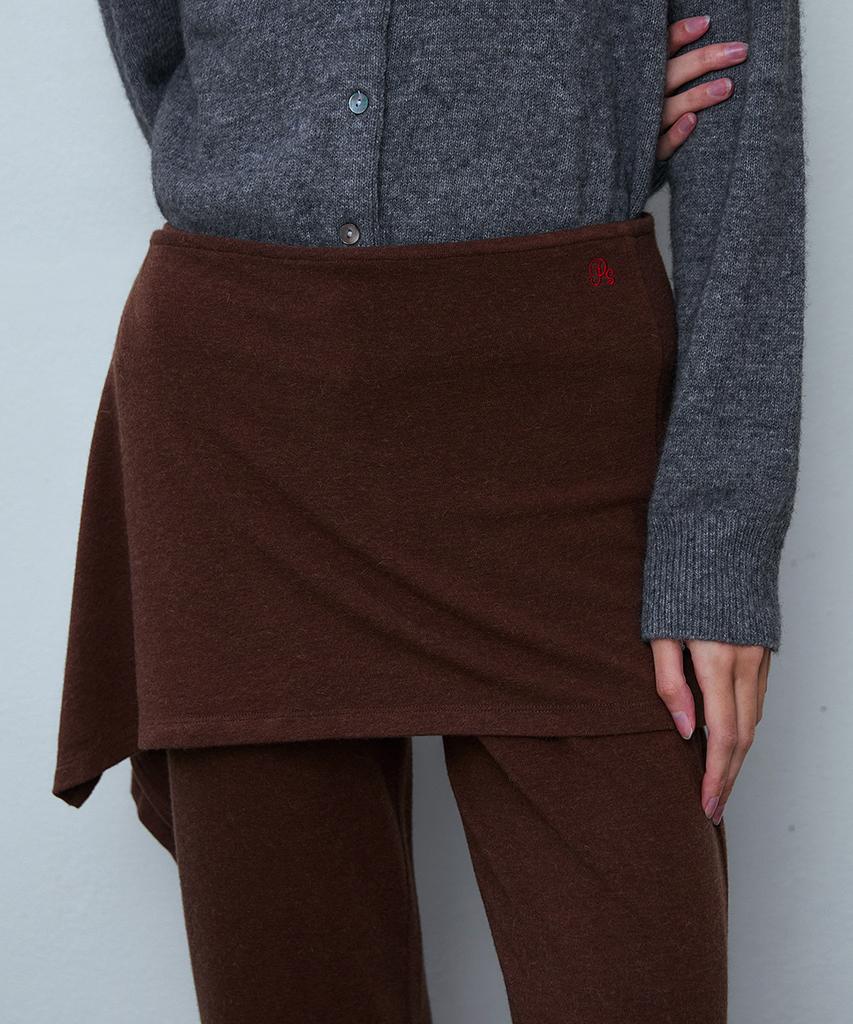 PISCESS [Set] Button Layered Skirt Pants_4 Colors