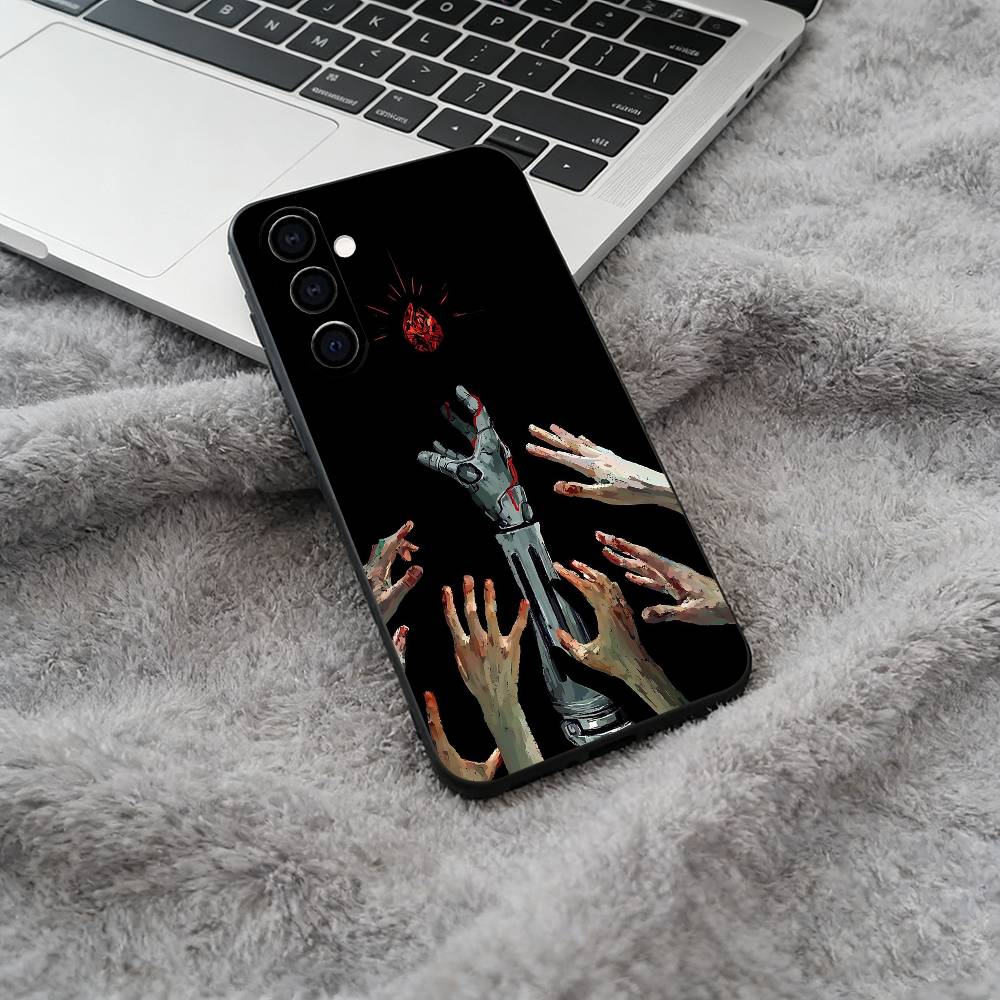 Popular anime-F-Fullmetal -Alchemist Soft Silicone phone Case for Samsung Galaxy A73/A71/A72/A70/A53/A52/A51 - Black