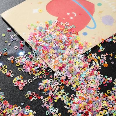 Heart & Star Sequin Nail Art DIY Stickers for Phone Cases