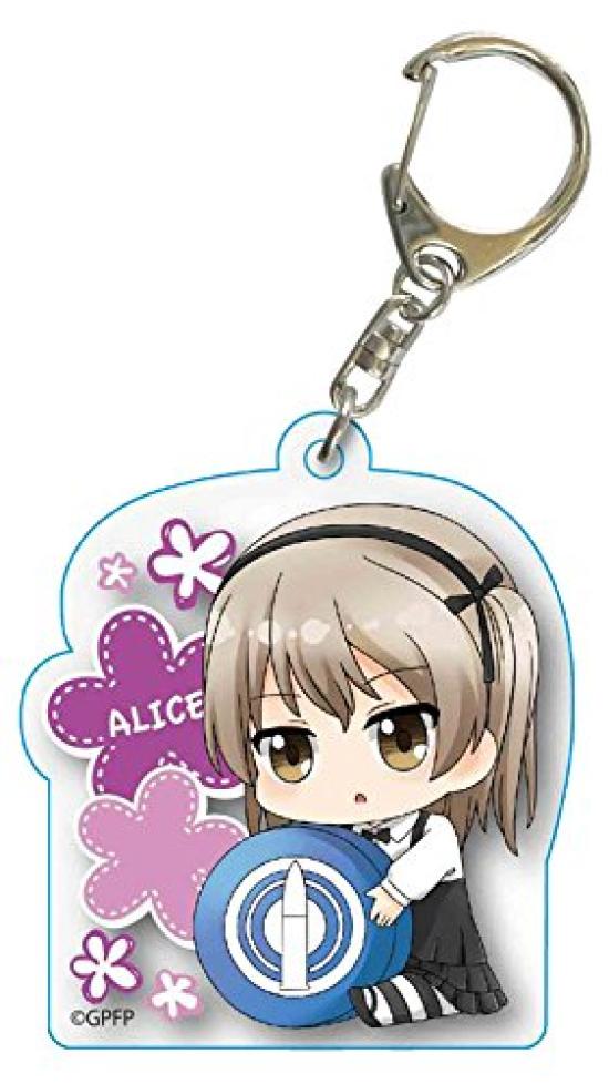 Girls Panzer Final Chapter Shimada Alice Gyugyutto Acrylic Keychain &
