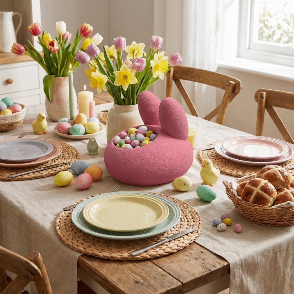 Cartoon Rabbit Candle Holders Classic Candlestick Creative Scented Candle Stand  Birthday