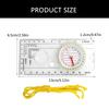 Compasses Map Scale Ruler with Lanyard Navigation Tool Plastic Multifunction for Hiking Camping Outdoor Equipment