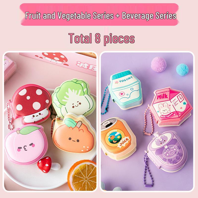 Mini Bean Decompression Sticky Notes: Cute Pocket-Size Pinch Memo Pad