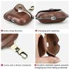 Genuine Leather Cover for AirPods Pro 3 Case Airpod Pro 2nd 1st Generation Bluetooth Wireless Headphones Charging Box with Hook