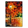 World Famous Street Scenery Canvas s Night Scene Canvas Picture European Oil  Print for Living Room Wall Decor