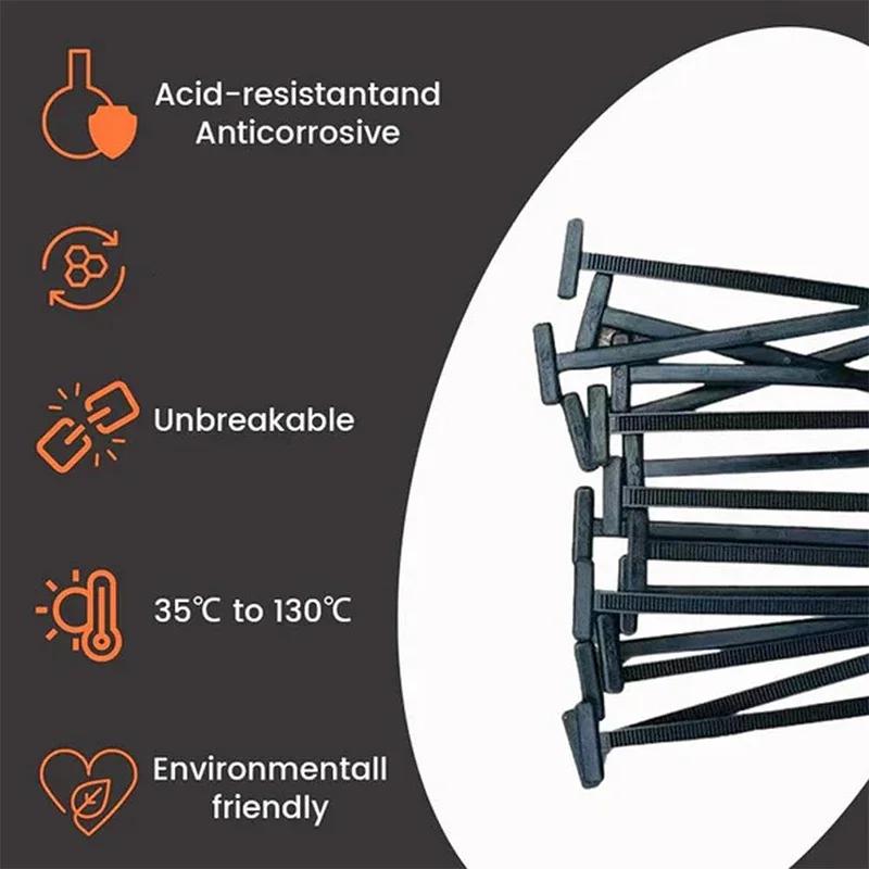 Zip Nylon Tie Wrap Cable Fixed Fastener Clips Car Hose Fastening Zip Strap Self-Locking Reusable Nylon Cable Ties