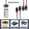 9V Battery Clips Cable Connection Buckle Battery Clip Connector Hard Shell Type