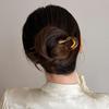 Elegante U-förmige Haarnadel: Moderne Interpretation des traditionellen chinesischen Brötchen-Kopfschmucks für Frauen