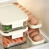 Slide Style Egg Box Side Door of Refrigerator Double Layer Automatic Egg Rolling Kitchen Storage Anti Drop Helps Keep Fresh
