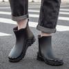 Water Shoes New Fashion Short Tube Men's PVC Thickened Wear-resistant Outdoor Non-slip and Anti-skid