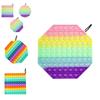 20cm Big Pop It Fidget Toy Colorful Squishy Stress Reliever For Kids And Adults