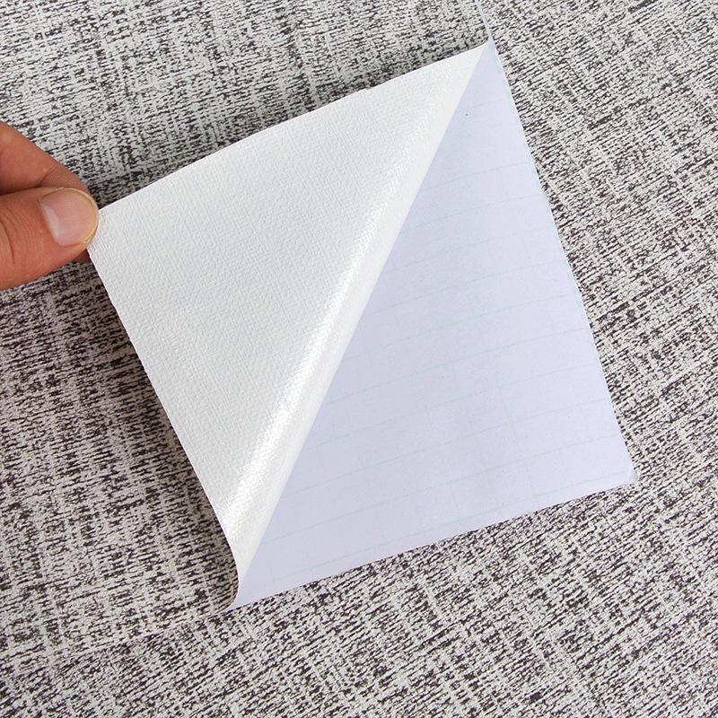 Self-Adhesive Waterproof Linen Texture Wallpaper for Bedroom and Living Room