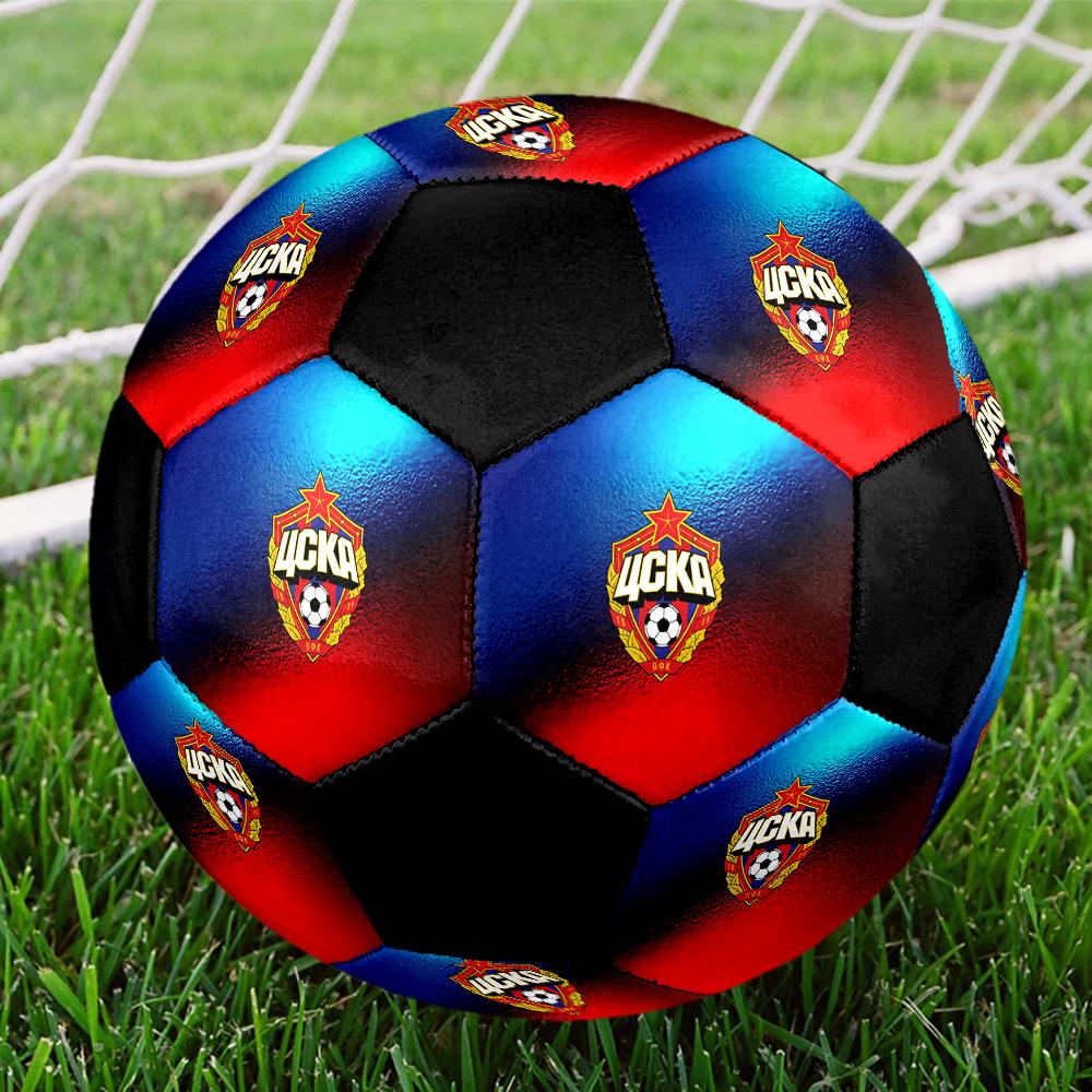 SIZE 5 PFC CSKA Moscow Soccer Ball Colorful All Ages Machine Stitched PVC Competition Ready Durable High-Bounce