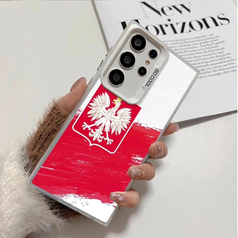 Poland Flag White Red Soft Phone Case for Samsung Galaxy S24 S25 FE S26 Edge S23 Ultra S22 Plus S21 + Shockproof Cover Back Shel