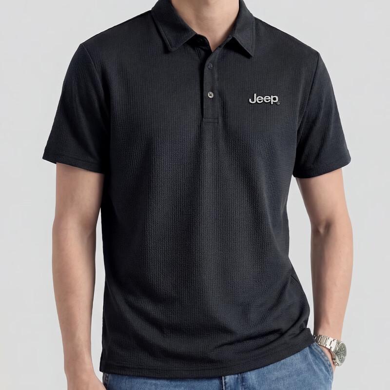 JEEP Men's Cooling Short Sleeve Polo Shirt