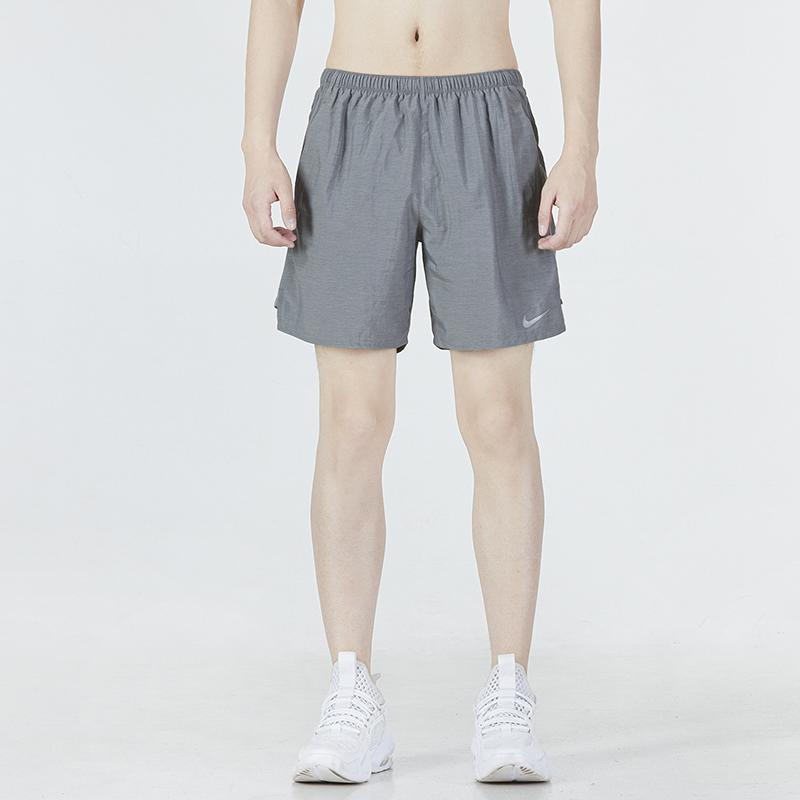 Nike Solid Color Logo Sports Casual Woven Shorts Men Bottoms Grey CZ9069-084