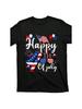 Das Vierte Unabhängigkeitserklärung Feier Patriotische Amerikanische Feier Straße Lässiges T-Shirt Baumwolle Kurzarm