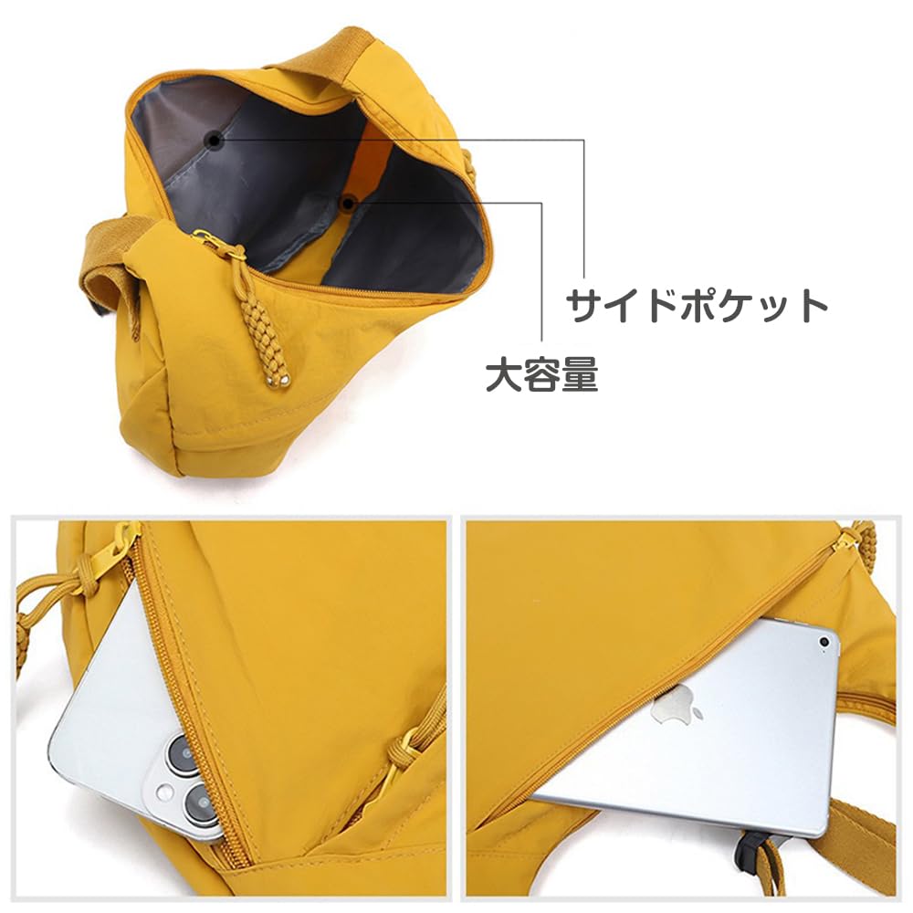 MINGTIANGH Leichte, wasserdichte Damen-Schultertasche in Halbmondform mit mehreren Taschen, großem Fassungsvermögen und kleiner Aufbewahrung. Bietet ein