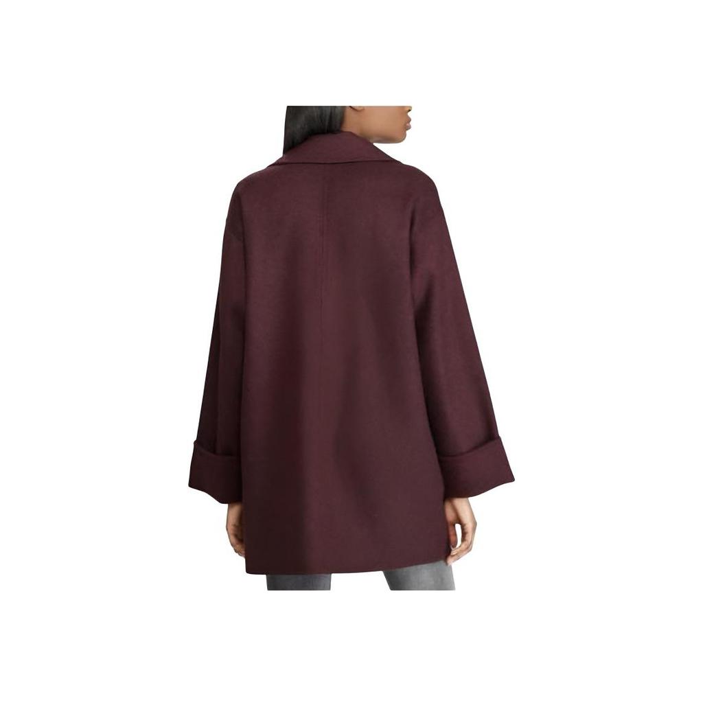 Polo Ralph Lauren Solid Double-Breasted Wool Blend Trench Coat Women coats 211722110-001