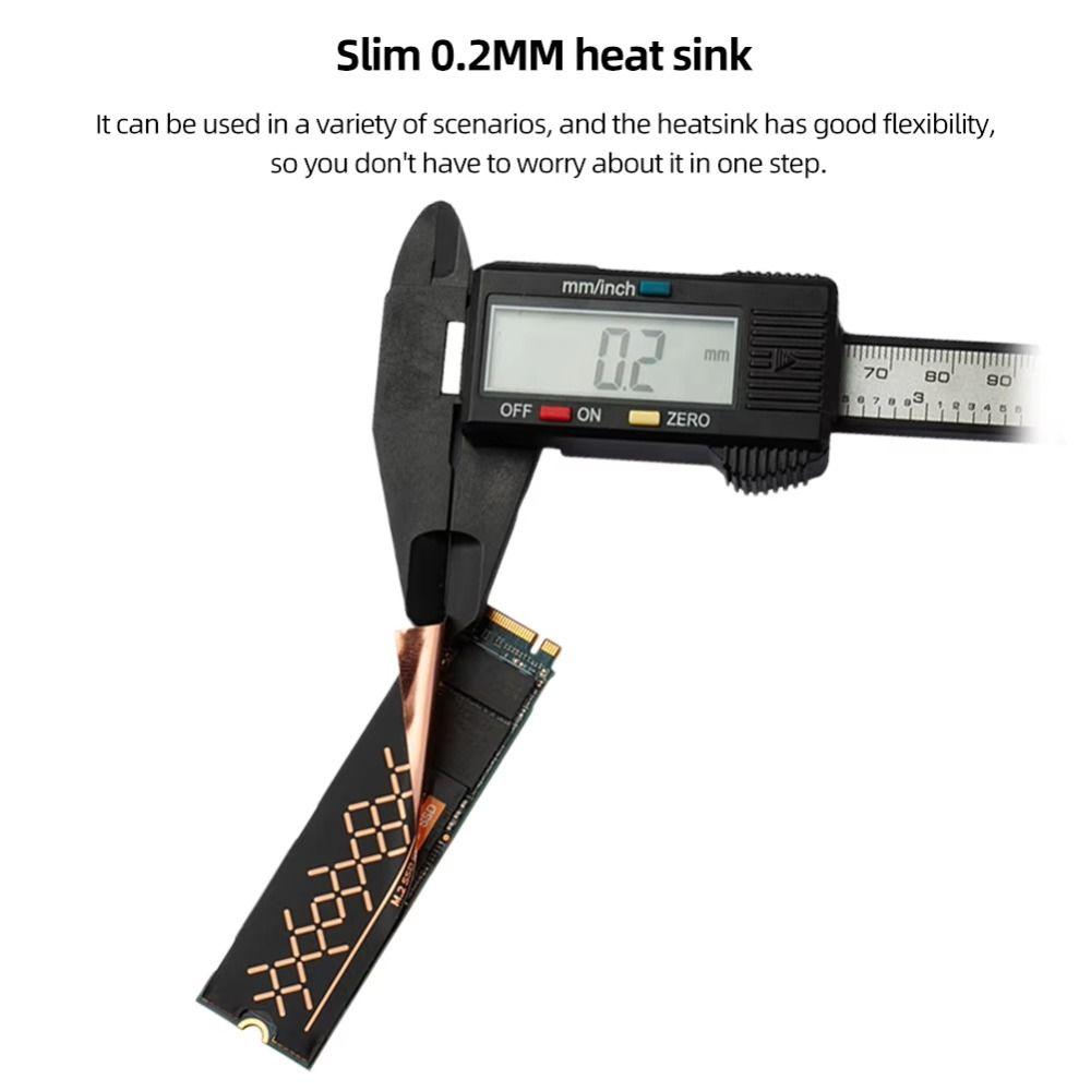 Copper Foil Layer SSD Heat Sink Fast Heatsink Thermal Pad Compact M.2 SSD Cooler Computer Cooling
